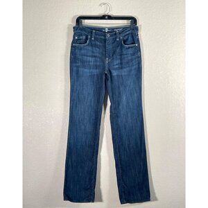 7 For All Mankind Jeans Boys Size 14 Standard A Pocket Straight Leg Dark Wash
